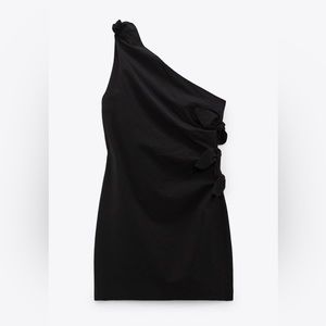 ZARA knotted mini dress
